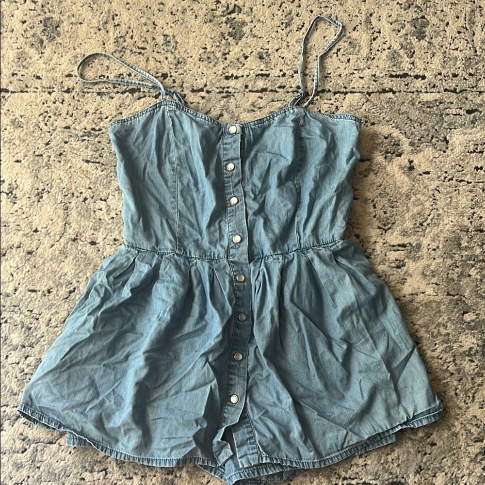 American Rag Blue Denim Romper